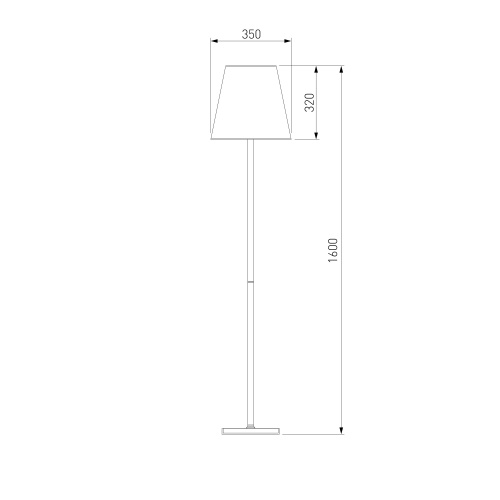  Eurosvet 01166/1/ напольный светильник/ хром