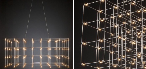 Подвесная люстра Quasar Cosmos Square LED pendant light 80/80/140 252289-22