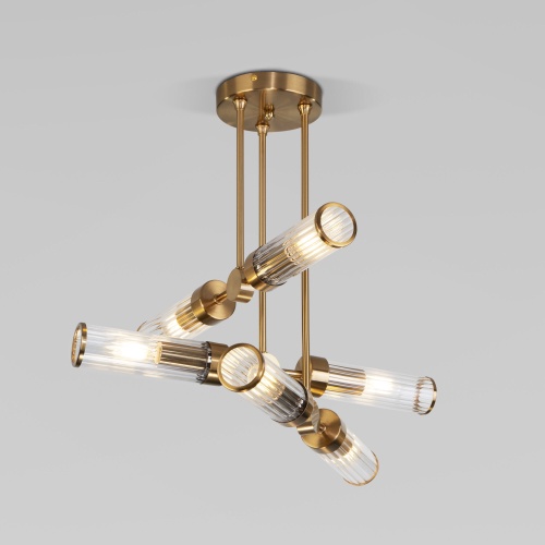  Eurosvet 60166/6 /потолочный светильник/  латунь Smart