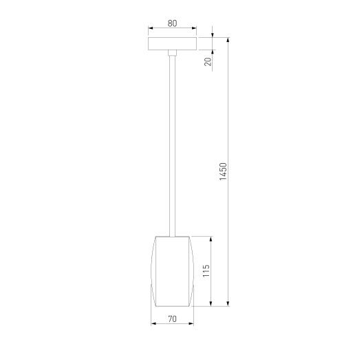 Подвесной светильник Eurosvet 50246/1 LED хром