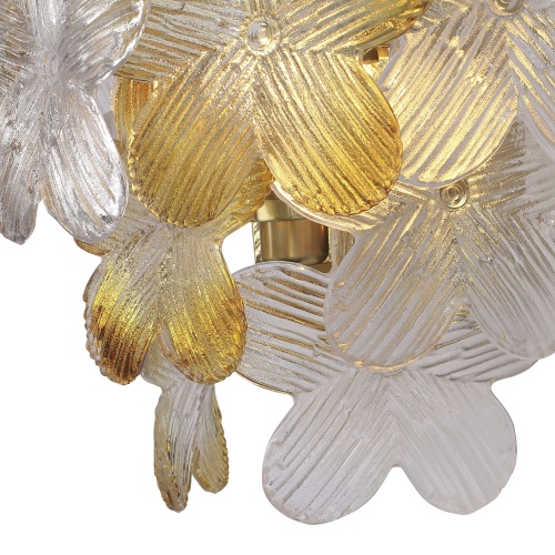 SL6240.201.02 Светильник настенный ST-Luce золотистый/Прозрачный, янтарный E14 2*60W TENDER