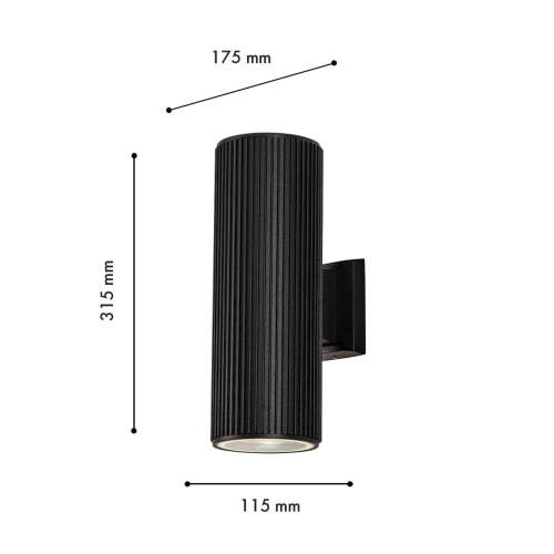 Бра Favourite 4513-2W, уличный светильник, D175xW115xH315, 2xE27x40W, IP54, excluded