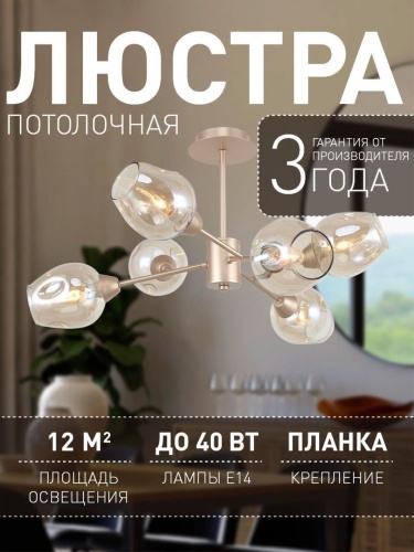 Потолочная люстра 2658-6U
