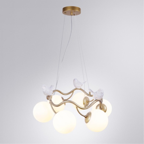 Подвесная люстра Arte lamp A9712LM-6SG СВЕТИЛЬНИК ПОДВЕСНОЙ