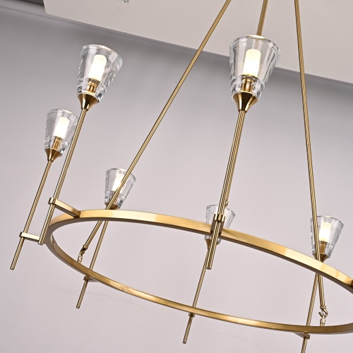 Люстра на штанге TORCHE DE VERRE Round Chandelier 8 75676-22