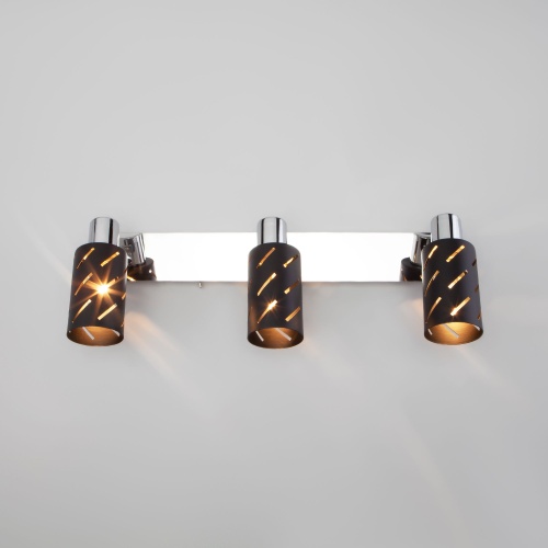 Настенный светильник Eurosvet 20090/3 черный/хром