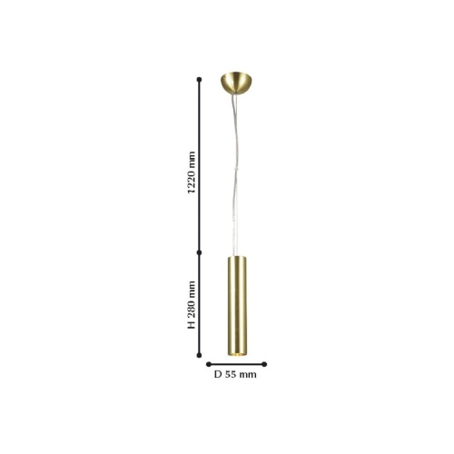 Подвес Favourite 1965-1P, подвес, D55xH280/1500, 1xLEDx9W, CRI>=82, 855LM, 3000K, included