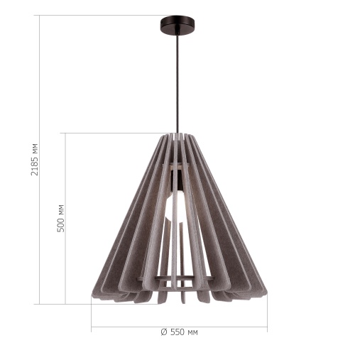 SL3002.403.01 Светильник подвесной ST-Luce Черный/Бежевый E27 1*60W SENTITO