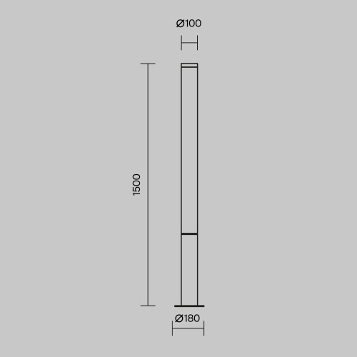 Садово-парковый светильник Outdoor O041FL-L50B3K