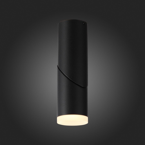 ST107.402.10 Светильник потолочный Черный LED 1*10W 3000K 780Lm Ra&gt;80 24 D50xH168 170-240V Накладные светильники