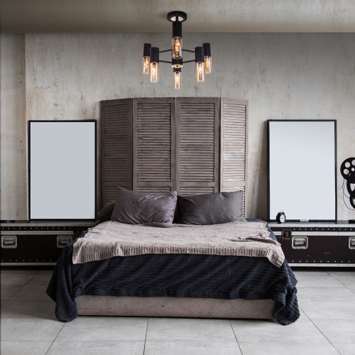 Потолочный светильник Eurosvet 70125/6 черный Smart