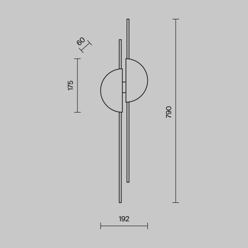 Настенный светильник (бра) Maytoni MOD179WL-L22BS4K1