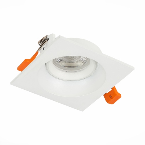 ST208.518.01 Св-к встр. Белый GU10 1*50W  L94xW94xH40 220V Без ламп Встраиваемые светильники