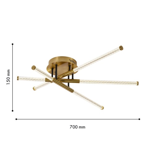 Потолочная люстра F-Promo 4469-3C, потолочная люстра, D700xH150, LEDx26W, 3560LM, 4000K, included