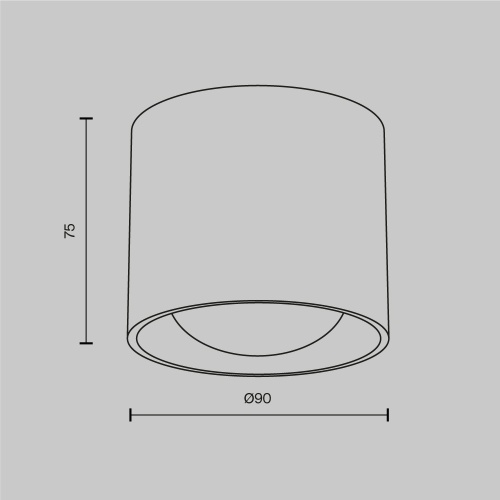 Потолочный светильник Technical C217CL-15W4K-B