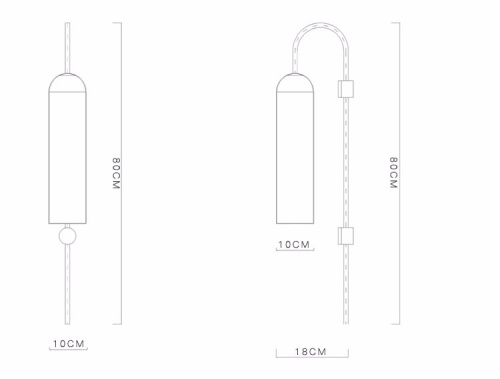 Бра Articolo Float Wall Sconce  Drunken Emerald от Imperiumloft 85010-22