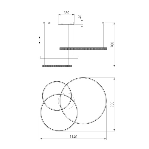 Подвесной светильник Eurosvet 90175/3 хром