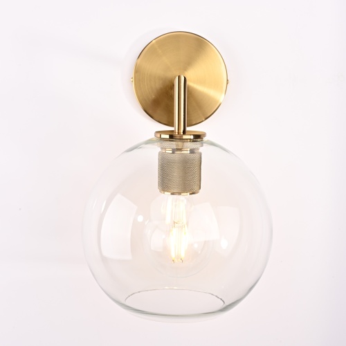 Бра Rh Utilitaire Globe Shade Single Sconce Brass от Imperiumloft 123276-22