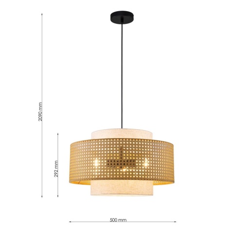 Подвесная люстра Favourite 4768-3P, подвесная люстра, D500xH310/2090, 3xE27x40W, excluded