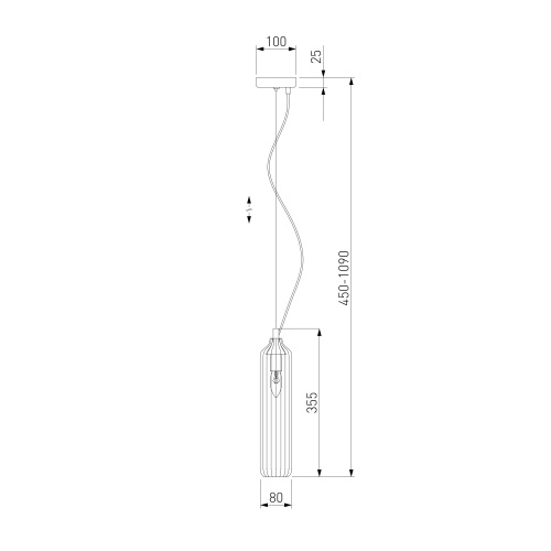  Eurosvet 50252/1/ подвесной светильник/ зеленый