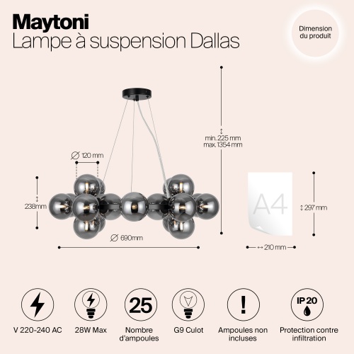 Подвесной светильник Maytoni MOD545PL-25B