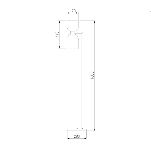 Напольный светильник Eurosvet 01085/2 никель