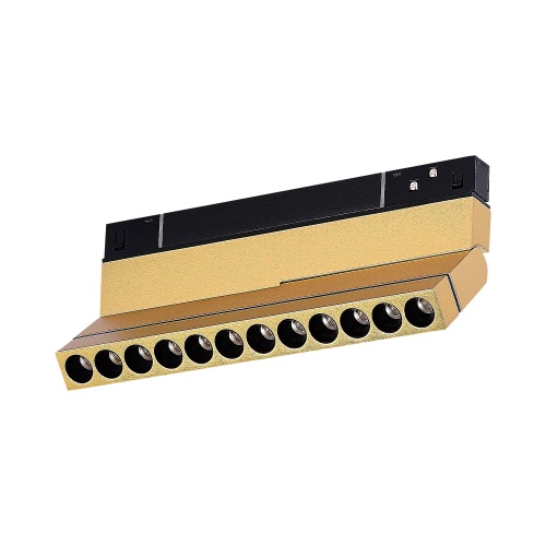 ST805.236.12 Магнитный трековый светильник Золотистый LED 1*12W 3000K 450Lm Ra>90 36° IP20 L220xW22x SKYLINE 48