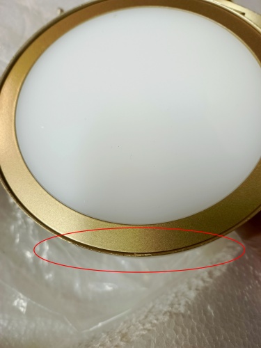 utsenka-SL6508.203.01 Светильник подвесной ST-Luce Матово Золотистый/Белый LED 1*60W 4000K RIO