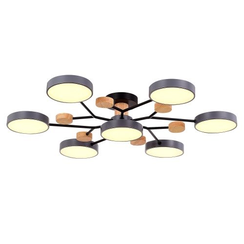 SLE6006-702-07 Светильник потолочный Серый/Серый LED 7*12W 3000K/4500K/6000K ФАЭМА