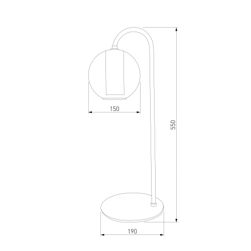  Eurosvet 80508/1/ настольный светильник/ дымчатый