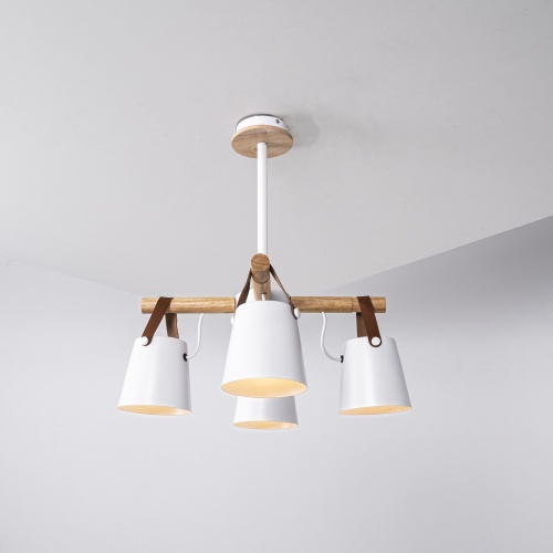 Люстра на штанге NATURA C4 white 178003-26