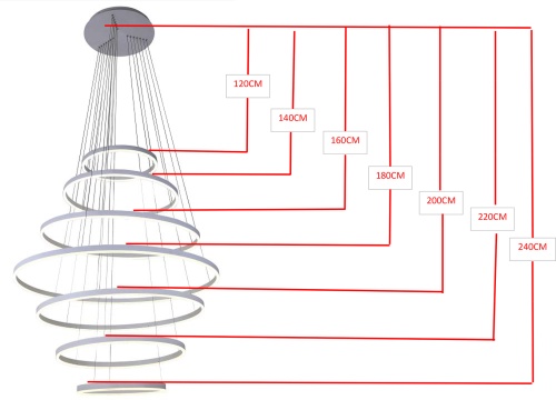 Люстра Kink Light димм.Тор белый Led 284W 08537,01(4000K)