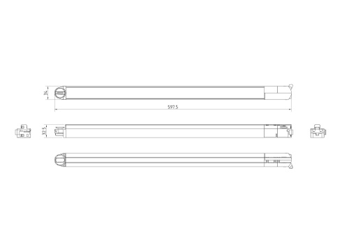 Трековый светильник Technical TR000-1-15W3K-B