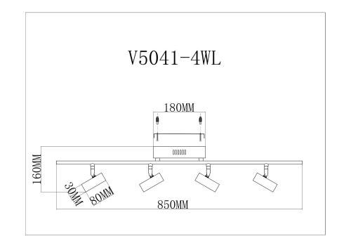 Светодиодный спот Moderli V5041-4WL Right