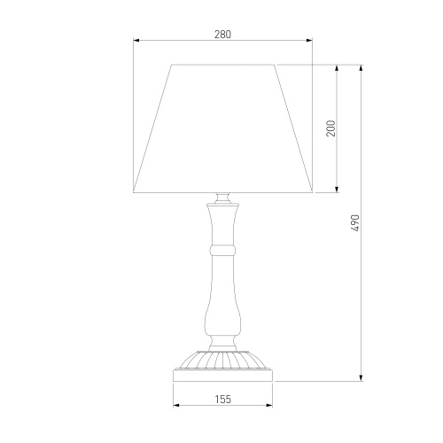 Настольный светильник Eurosvet 01060/1 белый с золотом