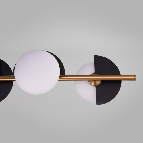 Подвесной светильник Eurosvet 70149/6 черный/латунь Smart