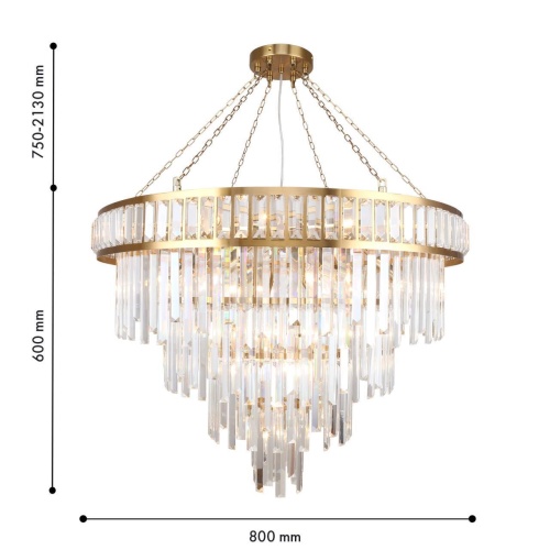 Подвесная люстра Favourite 4732-19P, подвесная люстра, D800xH750/2130, 19xE14x40W, excluded