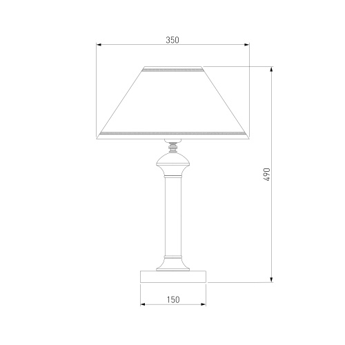 Настольный светильник Eurosvet 60019/1 перламутровое золото