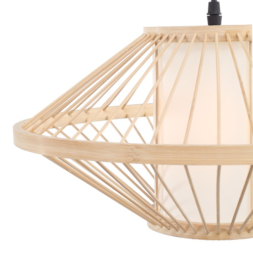 SL6241.533.01 Светильник подвесной ST-Luce Древесный/Белый E27 1*40W ALMA