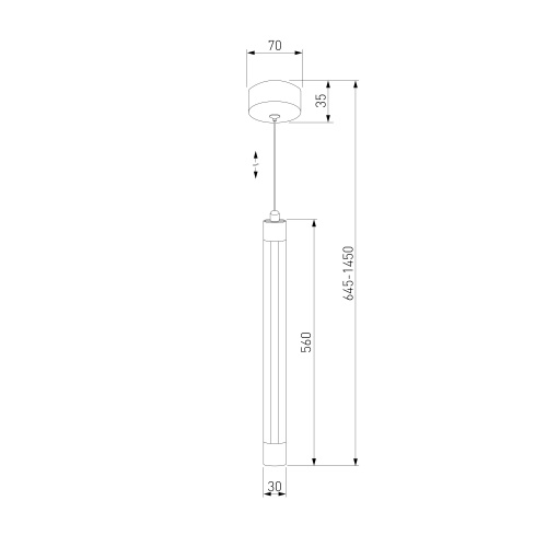 Подвесной светильник Eurosvet 50189/1 LED матовое золото