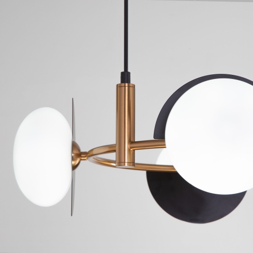 Подвесной светильник Eurosvet 70150/4 черный/латунь Smart