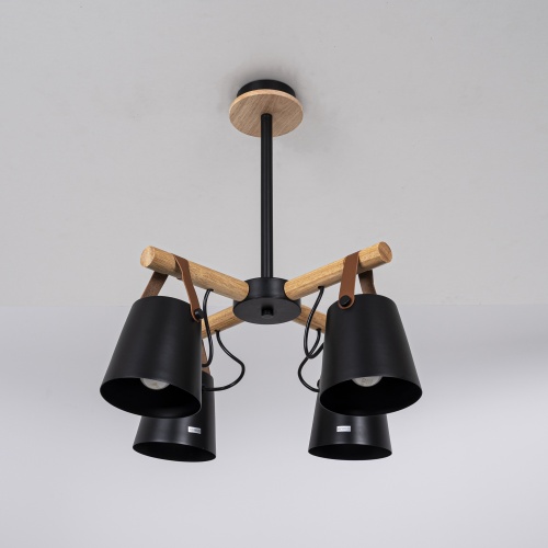 Люстра на штанге NATURA C4 black 151722-26