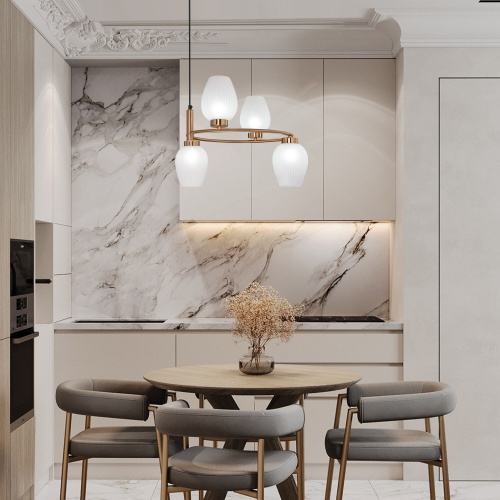 Подвесной светильник Eurosvet 30183/4 латунь Smart