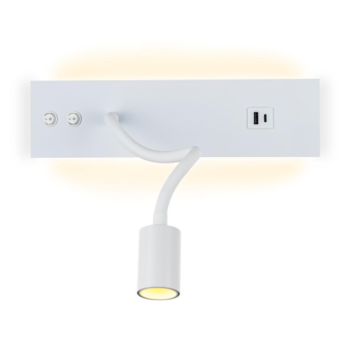 CL704470 Декарт Белый Св-к Настенный с USB