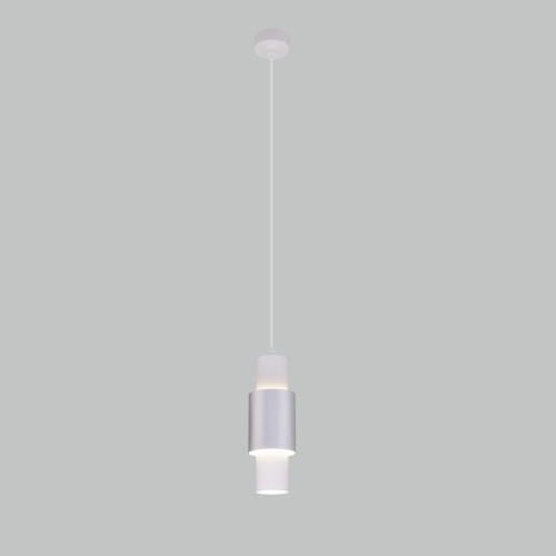 Подвесной светильник Eurosvet 50204/1 LED белый/матовое серебро
