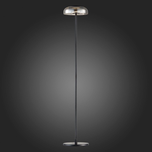 SL6002.405.01 Торшер ST-Luce Черный/Дымчатый LED 1*7W 4000K LAZIO
