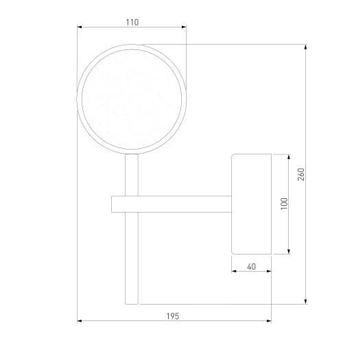 Настенный светильник Eurosvet 90173/1 хром
