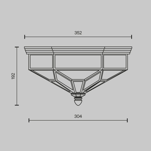 Потолочный светильник Maytoni H356-CL-03-BZ