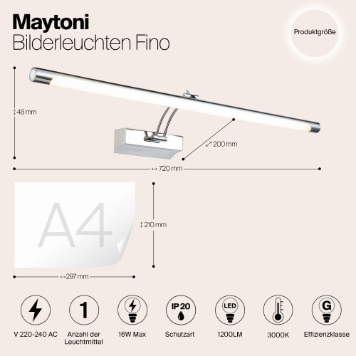 Подсветка Maytoni MIR003WL-L16CH