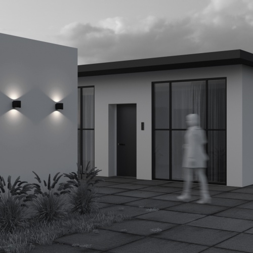 Уличный настенный светильник Outdoor O507WL-L10B3K